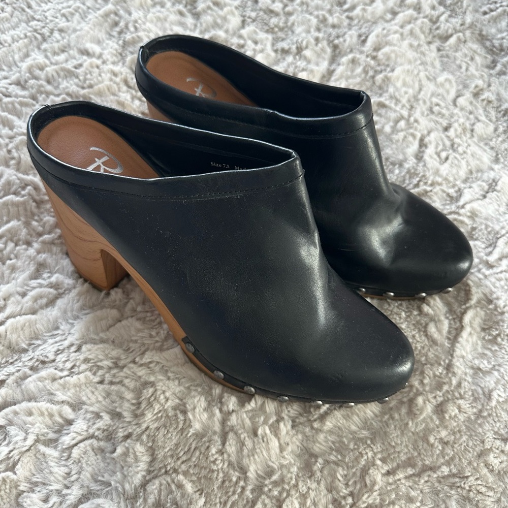 Slip on clogs with heels. Size 7.5